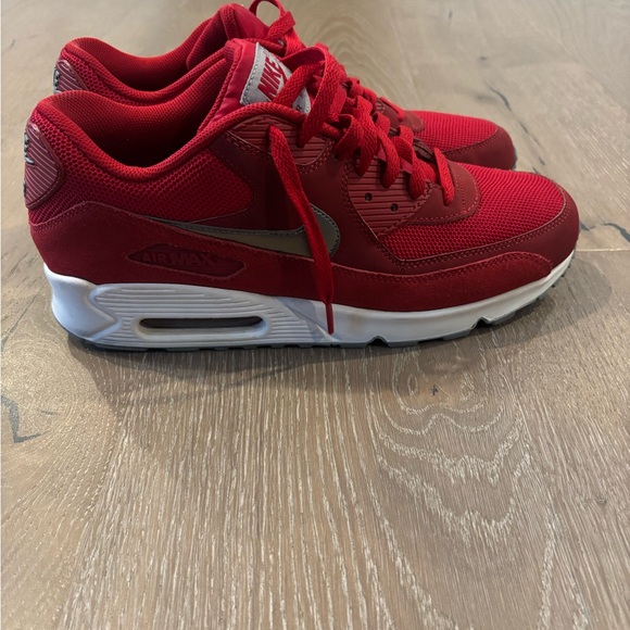 Nike Red and White Air Max Sneakers 11 - Picture 2 of 6